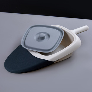 瘫痪老人卧床病人大便神器接尿带把手带盖成人鸭嘴式拉粑粑便盆