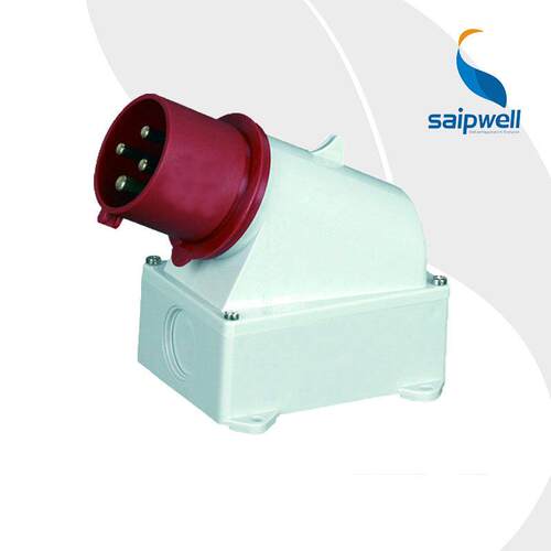 厂家直供SP-3607工业明装插头 4P 63A公母耦合器 IP44明装插头
