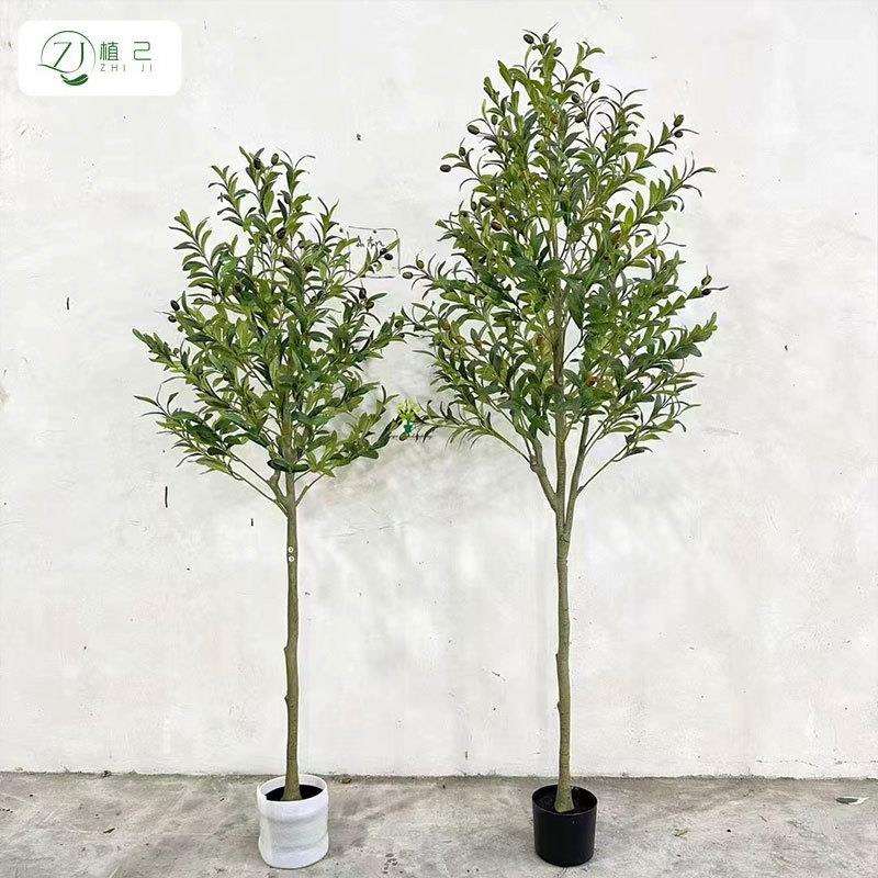 仿真绿植橄榄树大型落地盆栽摆件室内客厅网红店铺装饰组合橄榄树