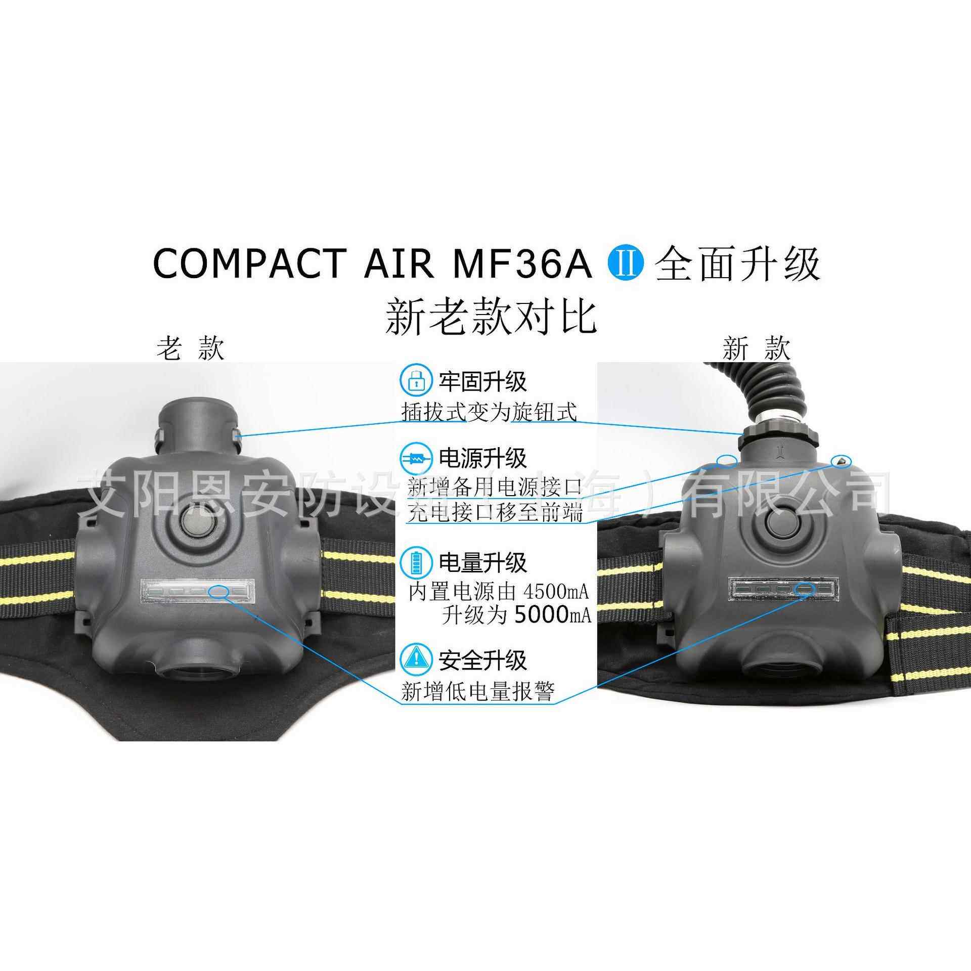 风新款升级滤式气呼吸器送电动呼吸器全自动PA空PR防过MF36A护呼