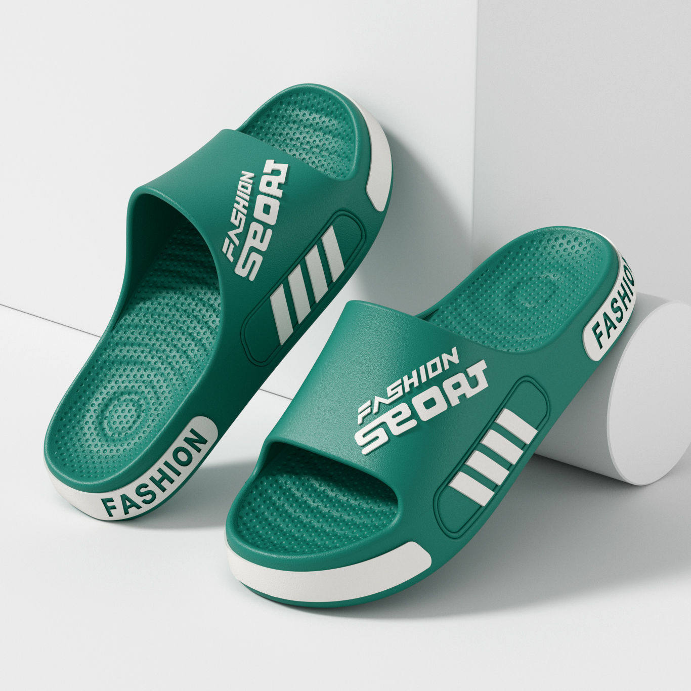 运动拖鞋男士家居夏季2025新款外穿厚底防滑eva防臭户外凉拖男款