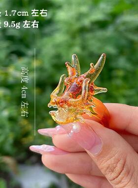 食指戒指女闺蜜琉璃戒指女氛围新款礼物玻璃饰品潮流精致透明个性