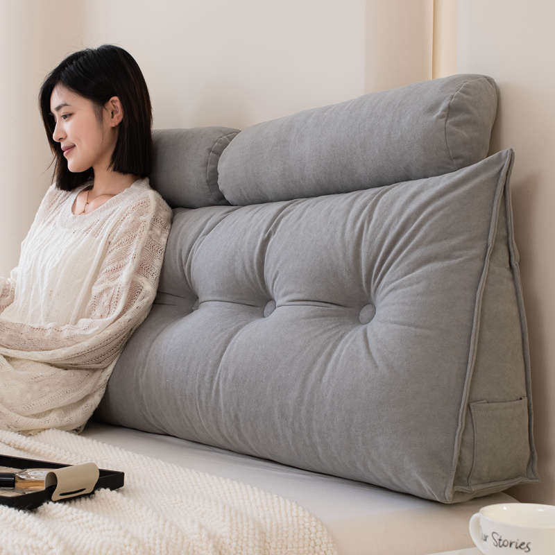 轻奢风床头靠枕榻榻米三角大靠垫软包加厚防撞护腰沙发靠背可拆洗,居家布艺,靠垫/抱枕,淘宝优惠券,粉丝福利购,淘宝优惠卷