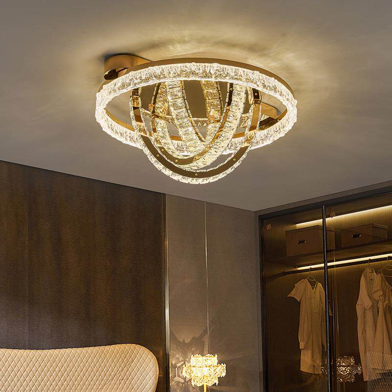 厂家直供卧室客厅吸顶灯 室内水晶吸顶灯室内照明灯具水晶灯