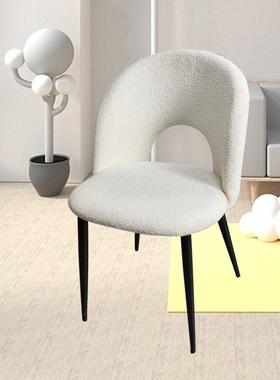 餐简约酒B-1237s店软包靠背椅奢板西餐厅时尚餐椅别轻墅样间休闲