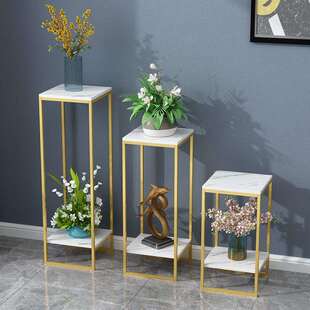 北欧铁艺花架装 多层置物花架子 饰架绿萝多肉花盆架客厅室内落地式