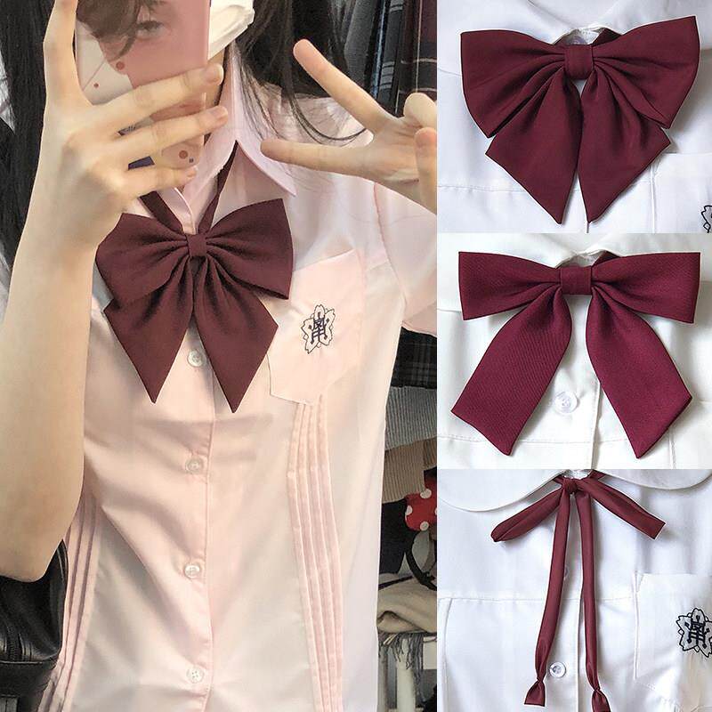 狗皮皮jk领结领花日系纯色蝴蝶结学院风百搭制服衬衫