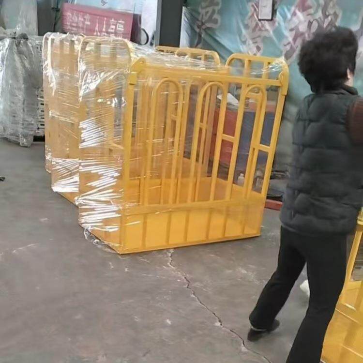 鲁鸿双人高空旋转吊笼免拆小钩吊框自动调平吊车吊篮