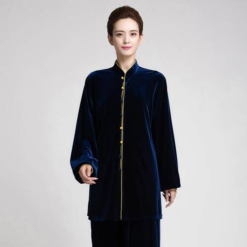 正品女古中华高档冬季太极服秋冬新款南韩韵绒太拳表演极服练功服