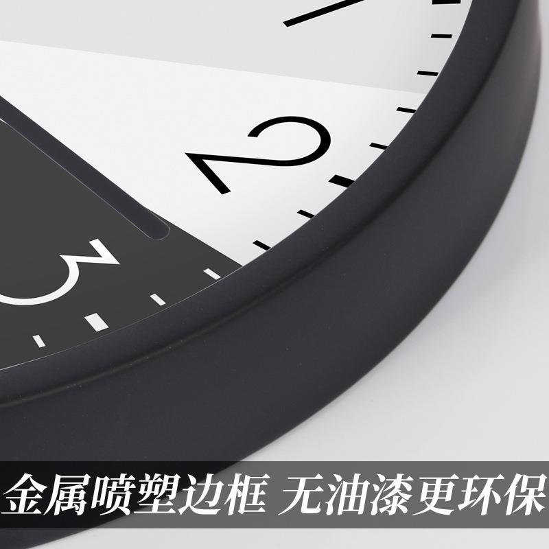 TQ太阳能电波J钟免打孔简约挂钟厅家用时尚KRL挂静音挂表墙时钟客
