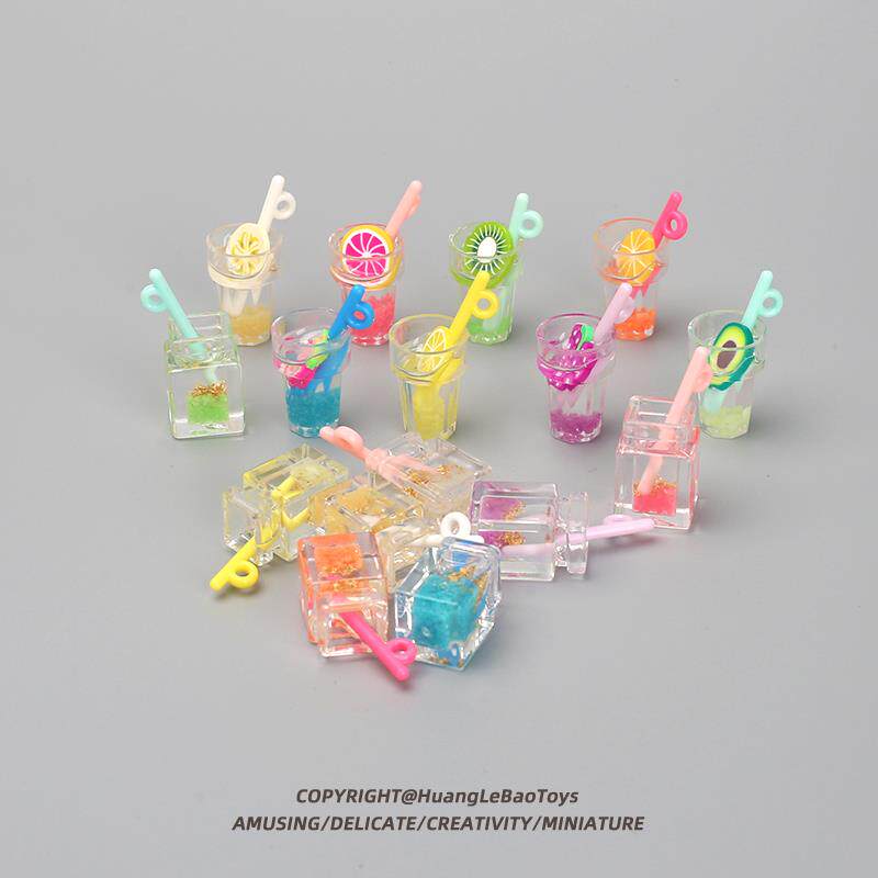 微缩迷你小瓶子果汁奶茶仿真超市小物品饮料食玩配件模型玩具摆件