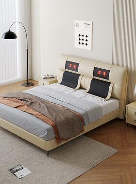 轻奢床主床多功1能床按2摩米ltao10048新款205大气卧大床智能包邮