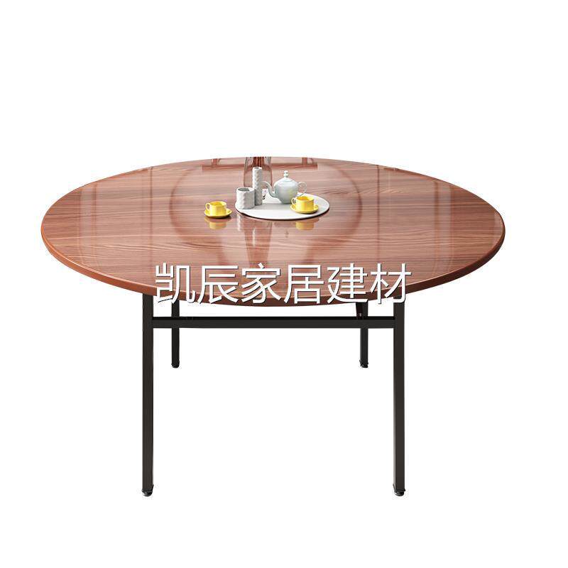 Q鑯2Q鑯2桃花芯实木圆桌面板家用餐厅加厚大圆桌面带转盘圆形桌面