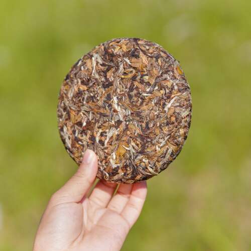 2009年银针皮 碎茶叶 白茶饼 订制品 少流通 小珍玩 生活常用茶