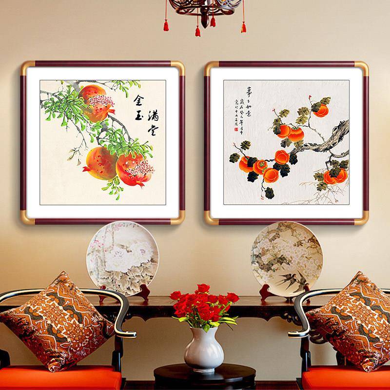 新中式客厅装饰画 画沙发背景墙现代装饰画