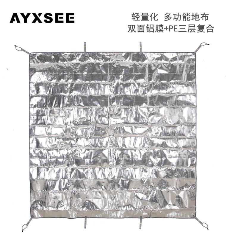 AYXSEE加厚pe铝箔野餐垫帐篷防潮垫地布双面铝膜沙滩露营便携地席