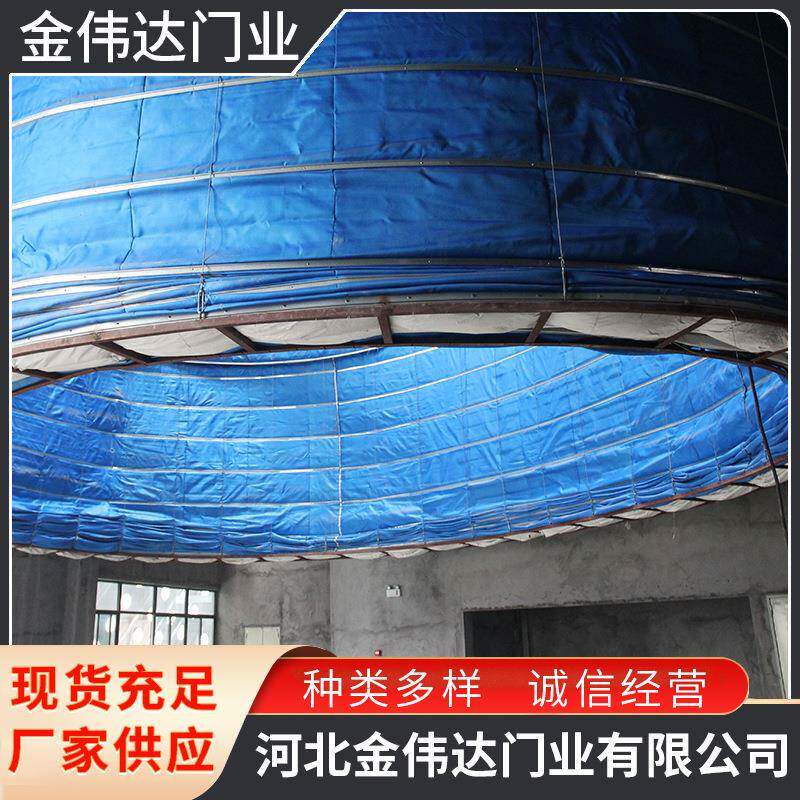 现货折叠提升无机布防火卷帘门电动卷帘门厂家