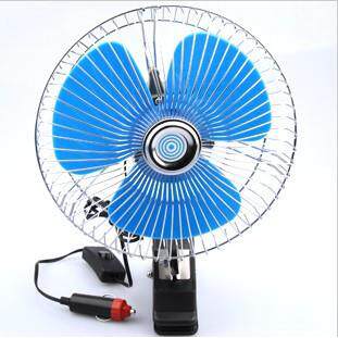 大货车载风扇带夹子电扇车用制冷摇头12v24伏汽车内电风扇电动