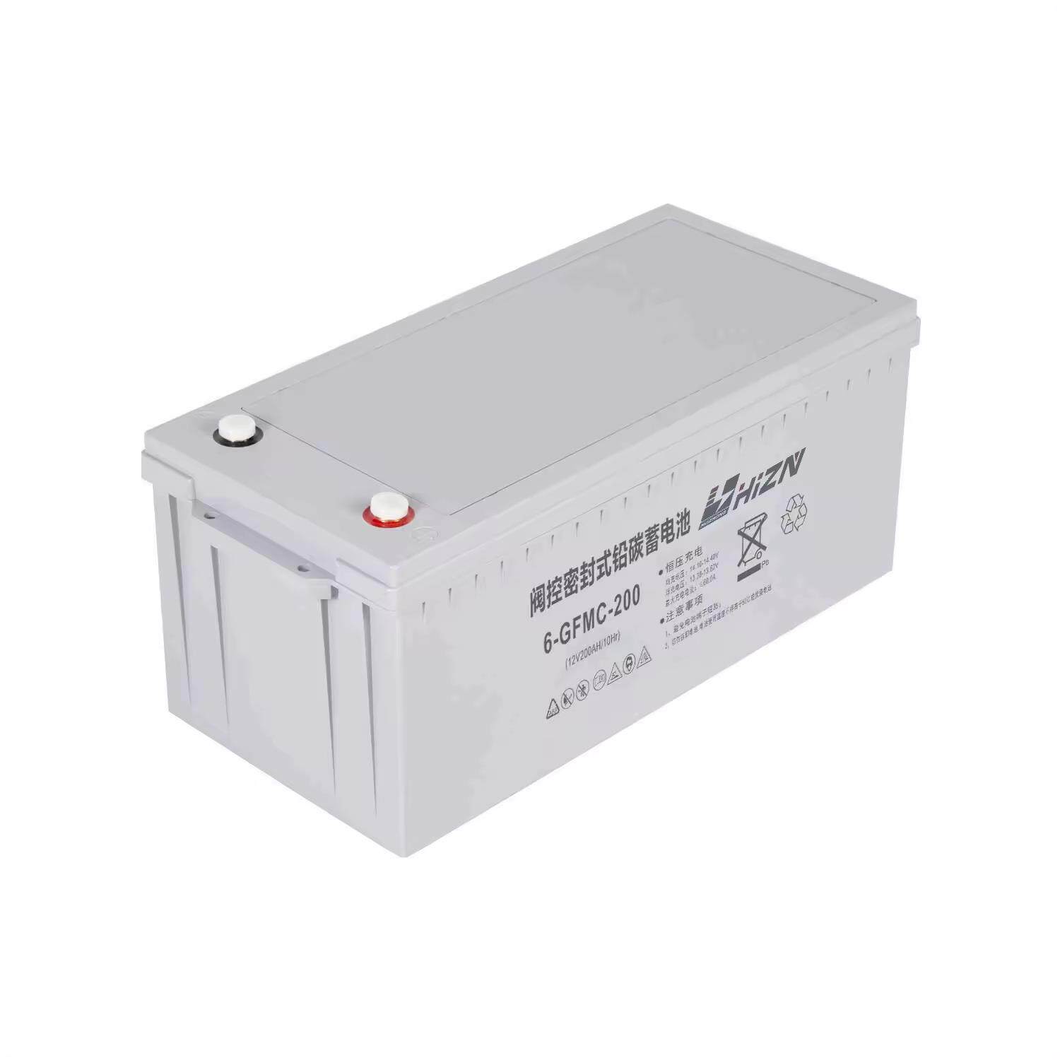 铅碳蓄电池12V100AH免维护深循环光伏太阳能储能铅酸电池汇众电池