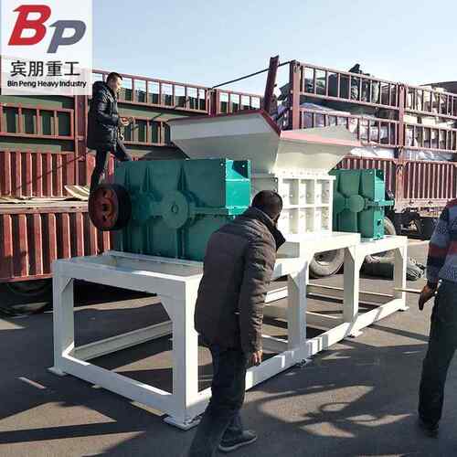 厂家双轴生活垃圾撕碎设备废旧家电冰箱空调破碎机煤气罐撕碎机