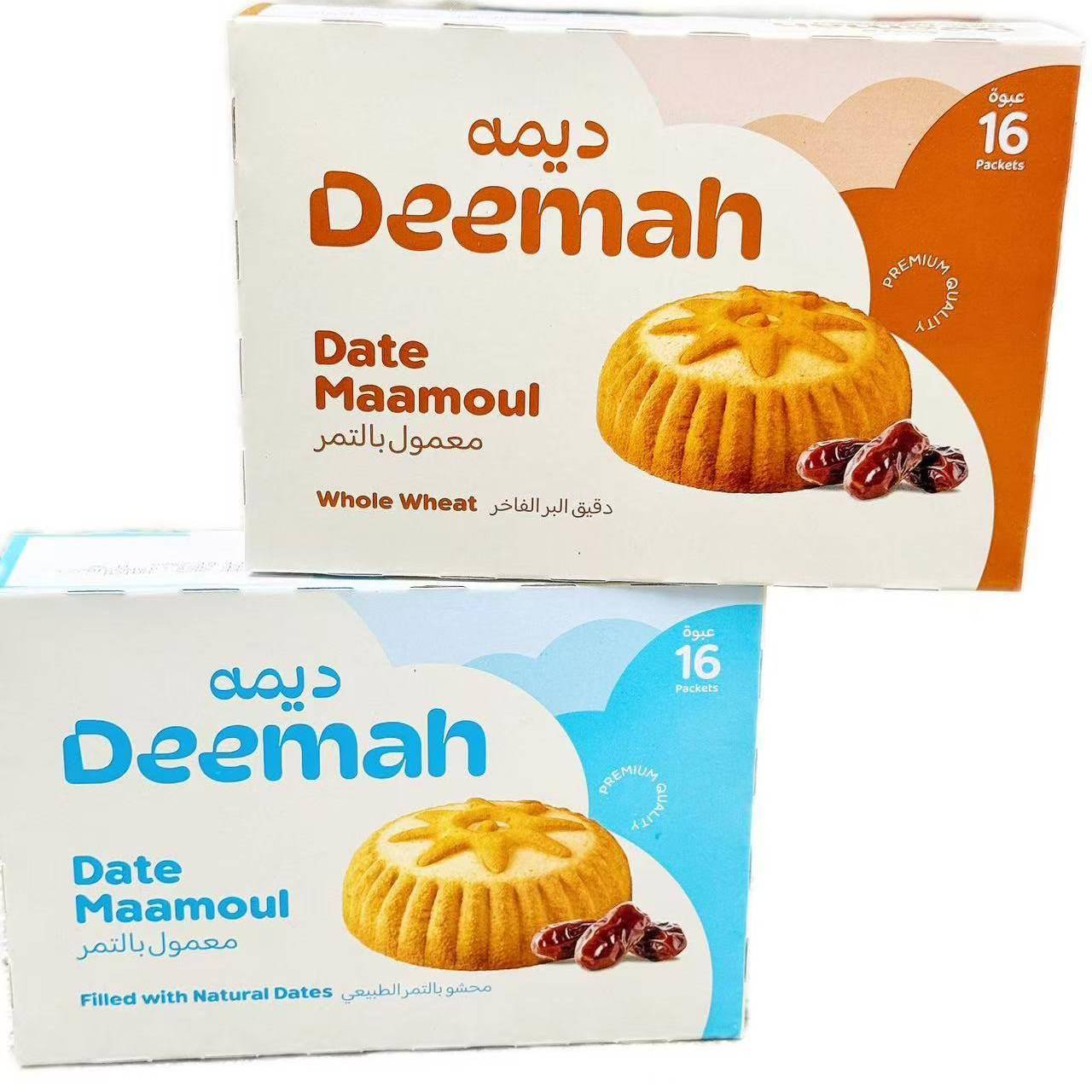 Deemah Date Maamoul Whole Wheat沙特椰枣夹心饼干原味全麦味酥
