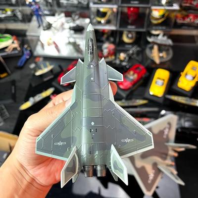 正品1：14合金战飞机4模型配中国军机系列歼10斗机成品摆件支架