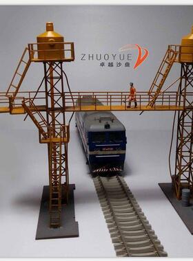 火车模型 1 87HO建筑场景沙盘铁路周边 原创品牌搭配 内燃机油台