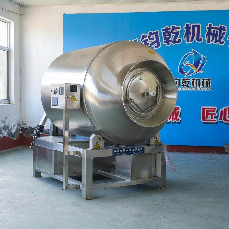 全自动不锈钢倾斜式真空滚揉机设备鸡肉牛排腌制入味真空滚揉机