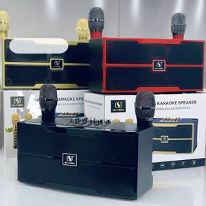DSP芯片美声K歌音箱U段UHF麦克风无线穿墙卡拉OK音响套装立体声