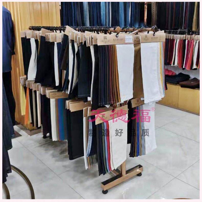 天德福货架升降式展示架双杠组合式展会色卡挂钩架双层中岛龙门架