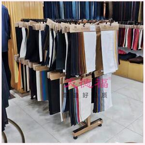 天德福货架升降式展示架双杠组合式展会色卡挂钩架双层中岛龙门架