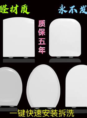 泰尔琦通用脲醛马桶盖纳美琦加厚缓降坐便盖欧利莱老式拆酒店配件