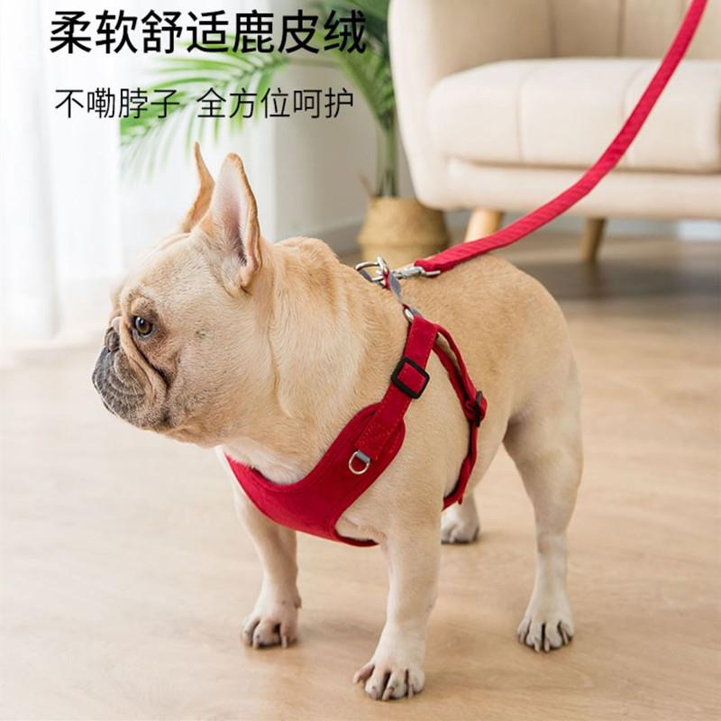 宠物狗狗背心式牵引绳法斗柯基柴犬巴哥斗牛比格犬胸抱婴袋遛狗炼