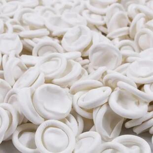 About 150pcs Disposable Latex Finger Covers White Powder Fre