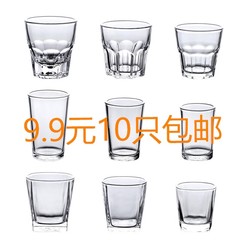 ktv钢化玻璃杯商用啤酒杯酒吧八角杯家用酒杯 威士忌四方杯子