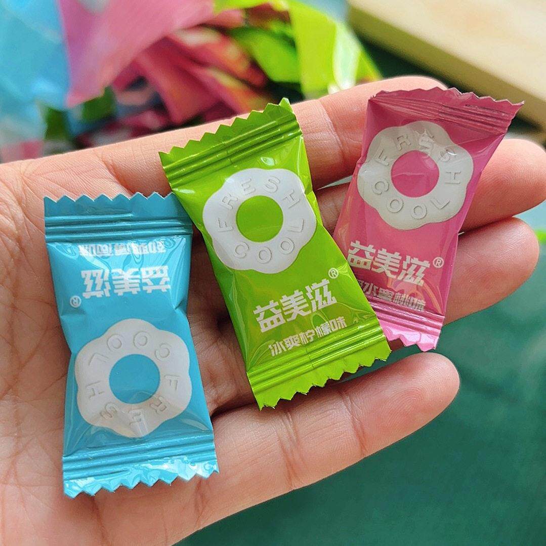 新货IMINT无糖薄荷糖500g圈圈糖口香润喉海盐味含片商务招待4s店