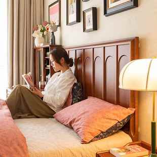 4罗兰床I实木床樱木1.5m法式 8小户卧室大床1.m桃主型卧复古双人