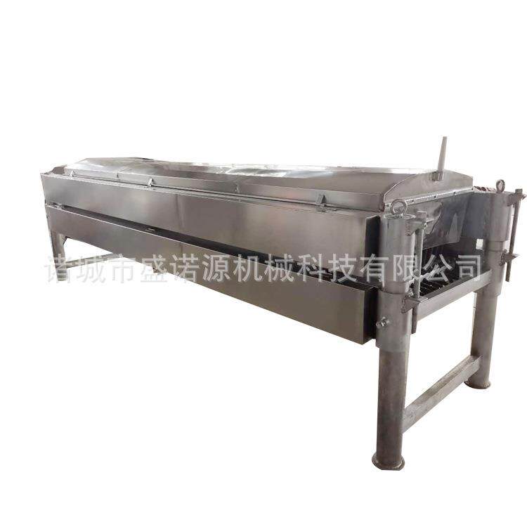 全自动屠宰场卧式打毛机不锈钢鸽子屠宰设备鸡鸭鹅卧式脱毛机器