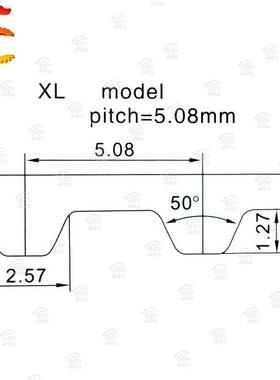 进麦高口迪PEXEU口同步带TPU口带12.开7XL-9000MM长可剪所需长开