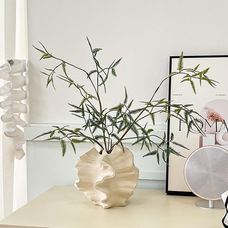 现代侘寂软装高级感陶瓷花瓶摆件客厅玄关民宿样板间桌面艺术花器