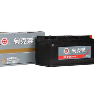 奥克莱汽车电瓶蓄电池105ah 铅酸蓄电池12v长续航电源