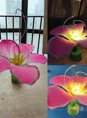 舞蹈之乡女子群舞芳菲蔓影月明中明日芳菲莲花荷花提灯道具同人AI