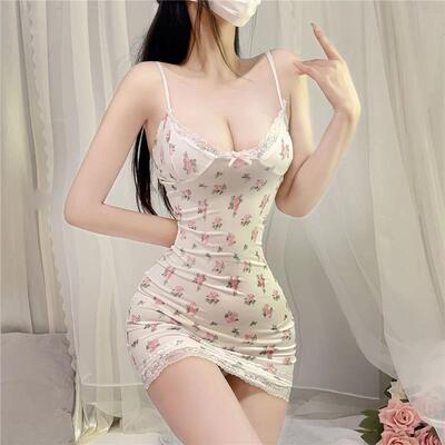 Pajamas, small chest straps, sleeping skirts, stylish