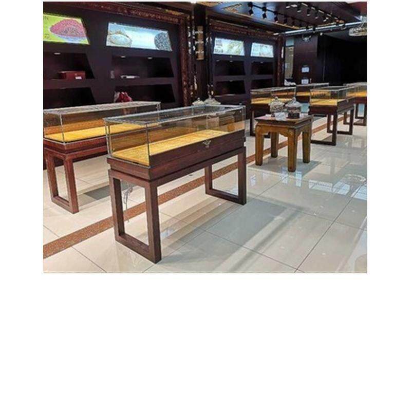 珠宝首饰展示柜小型玻璃饰品玉器翡翠古玩博物馆展示柜饰品柜