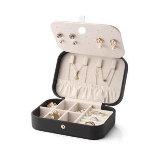 高档唯兰朵首饰盒小环型精致高可携式项防炼耳钉戒指手饰档收纳盒