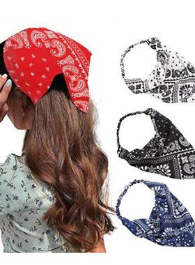 elasticity Scarf Headband women 三角弹性皮筋发带头巾女