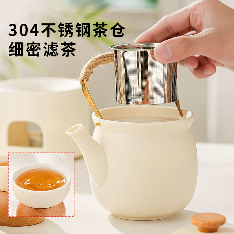 洛威陶瓷泡茶壶家用高档水具套装茶杯功夫茶具套装乔迁送礼伴手礼