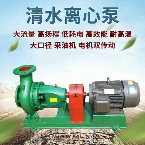 清水泵卧式离心泵清水输送水泵农田灌溉清水泵高扬程离心抽水泵