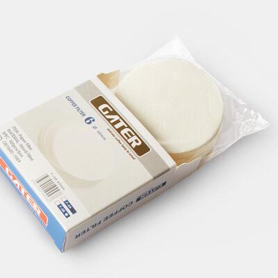 Mocha pot filter paper round wooden coffee drip paper
