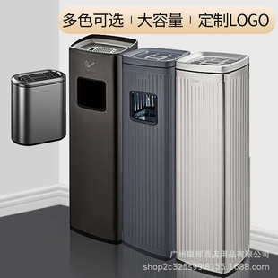 立式不锈钢烟灰柱酒店烟灰桶烟头收集挂壁灭烟柱烟灰缸吸烟垃圾桶